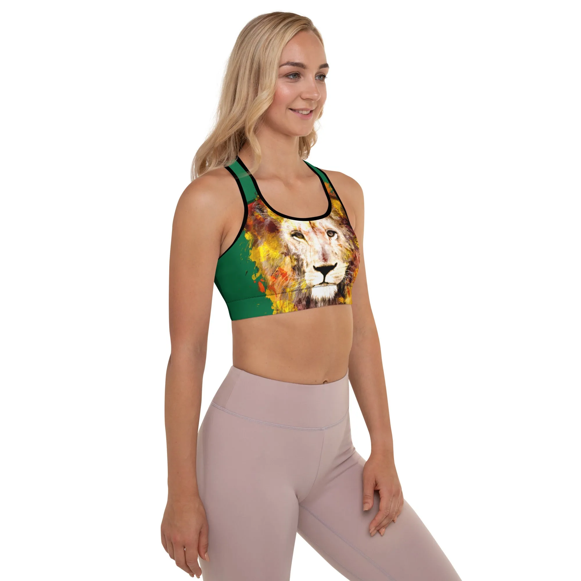 Jewel/Lion Sports Bra