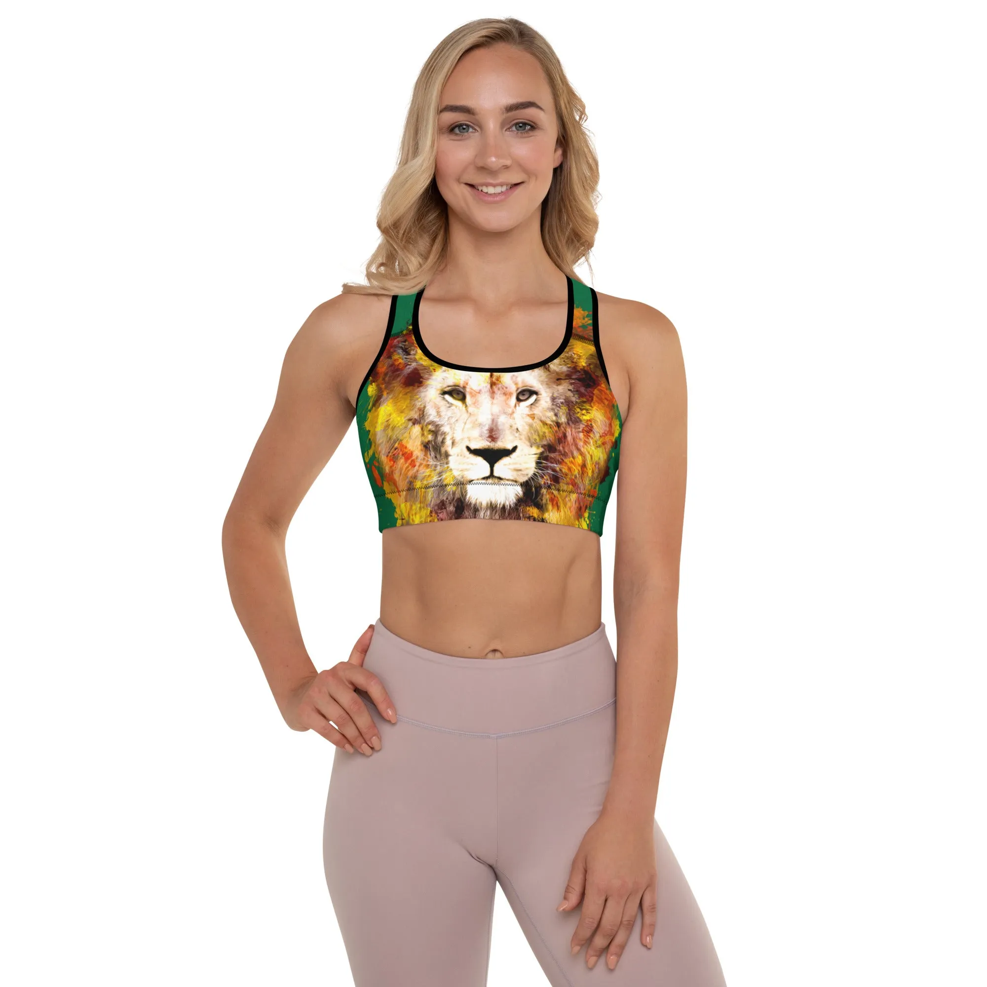 Jewel/Lion Sports Bra