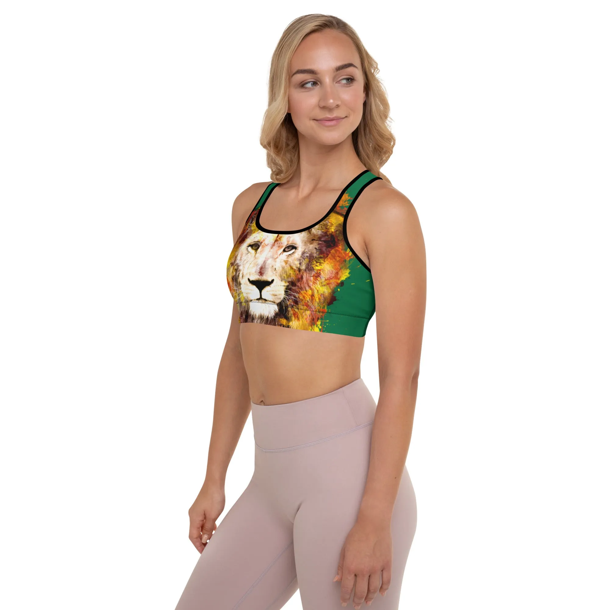 Jewel/Lion Sports Bra