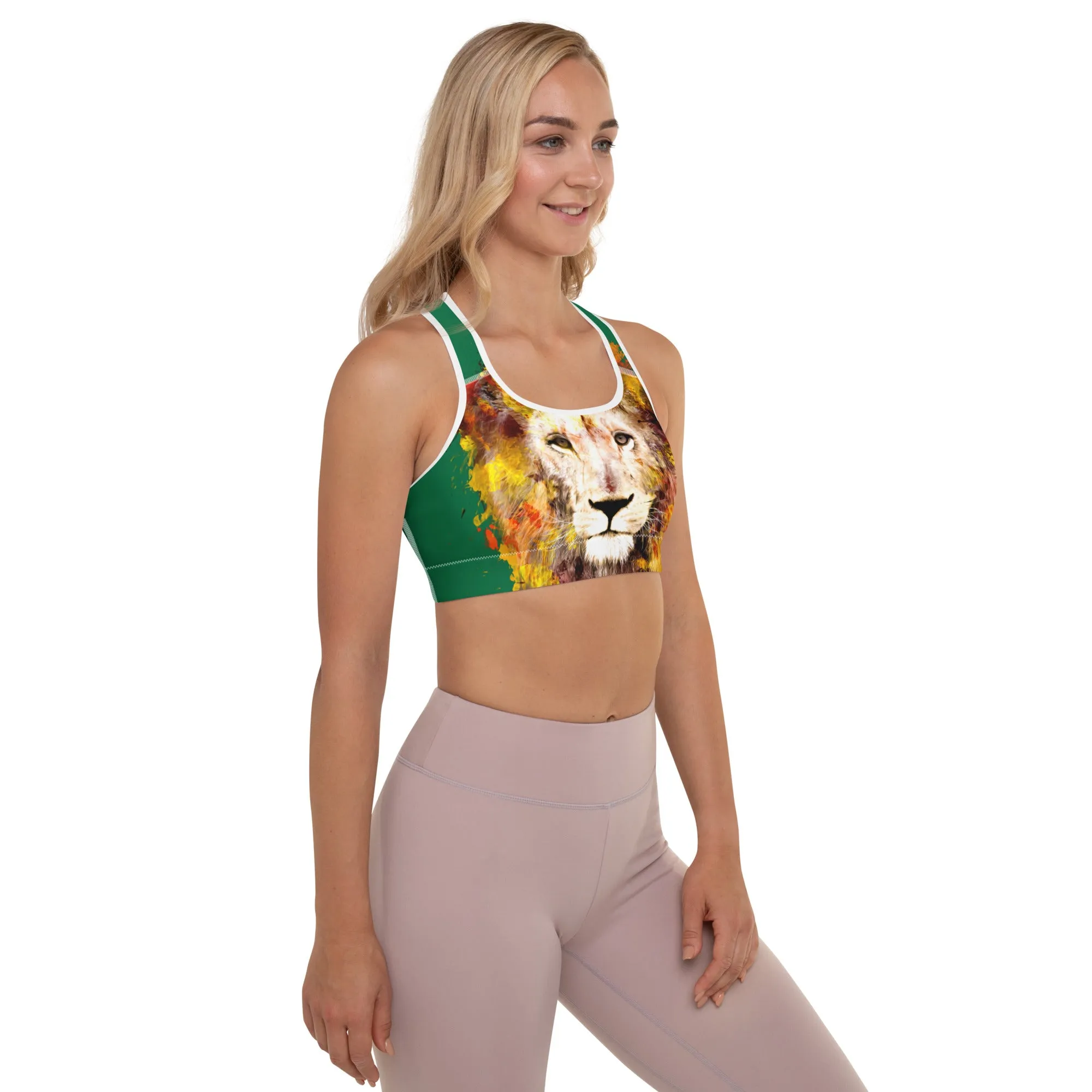 Jewel/Lion Sports Bra