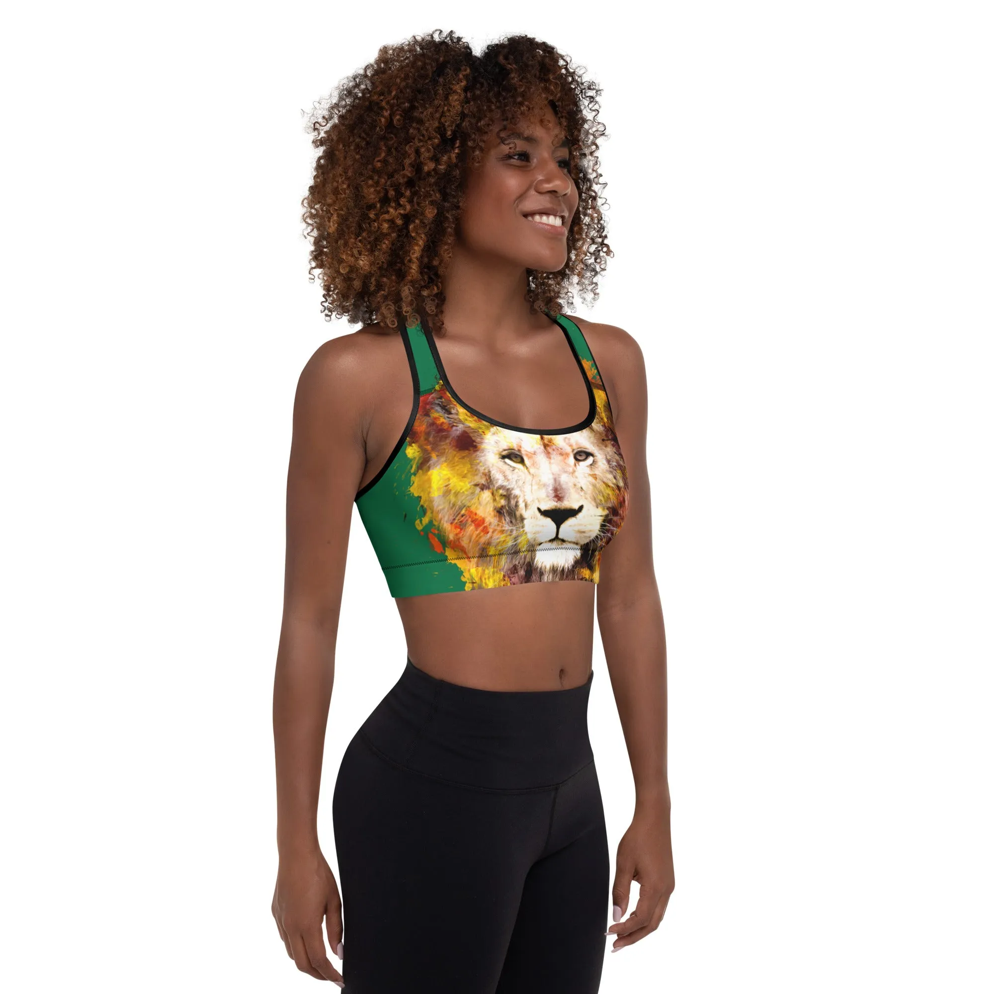 Jewel/Lion Sports Bra