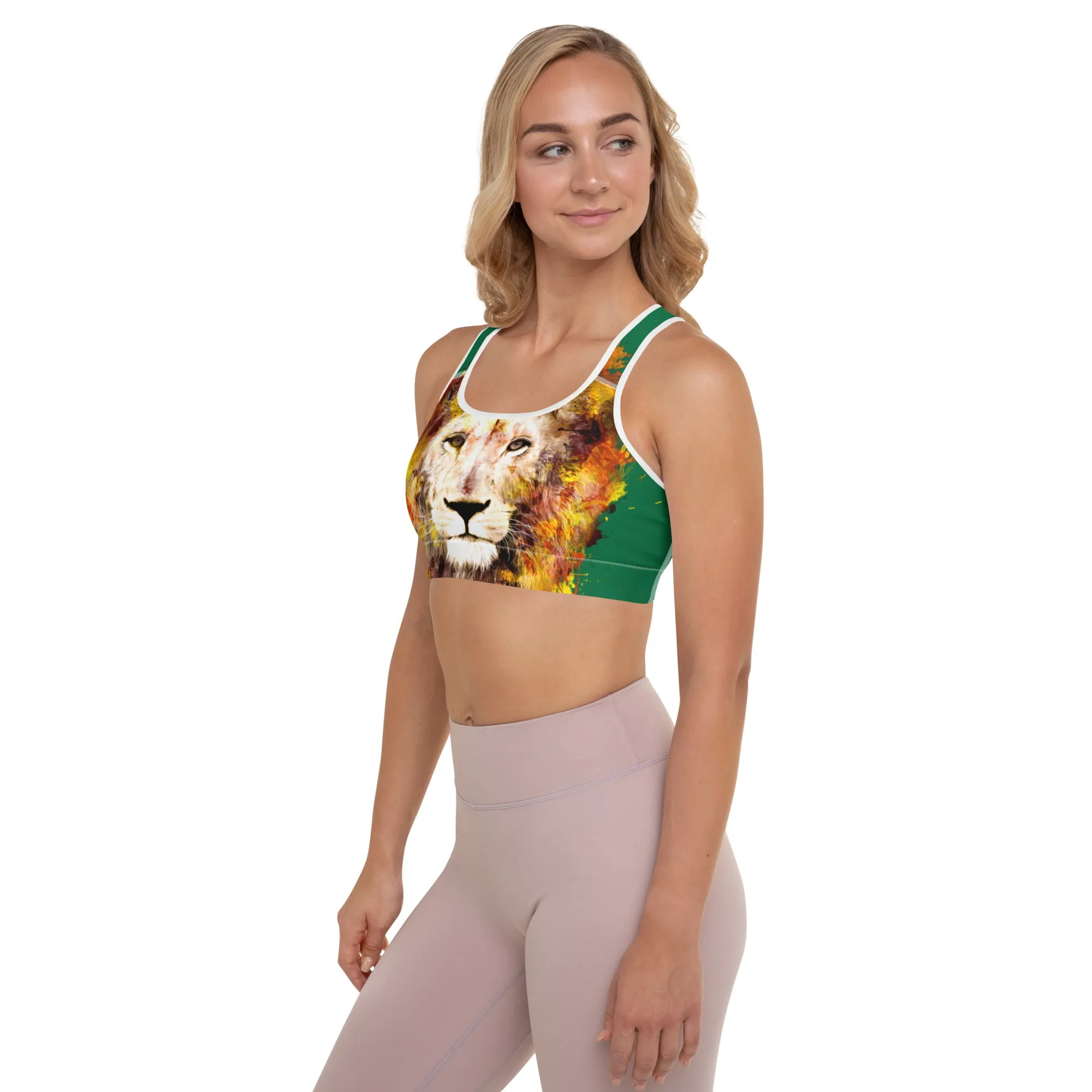 Jewel/Lion Sports Bra