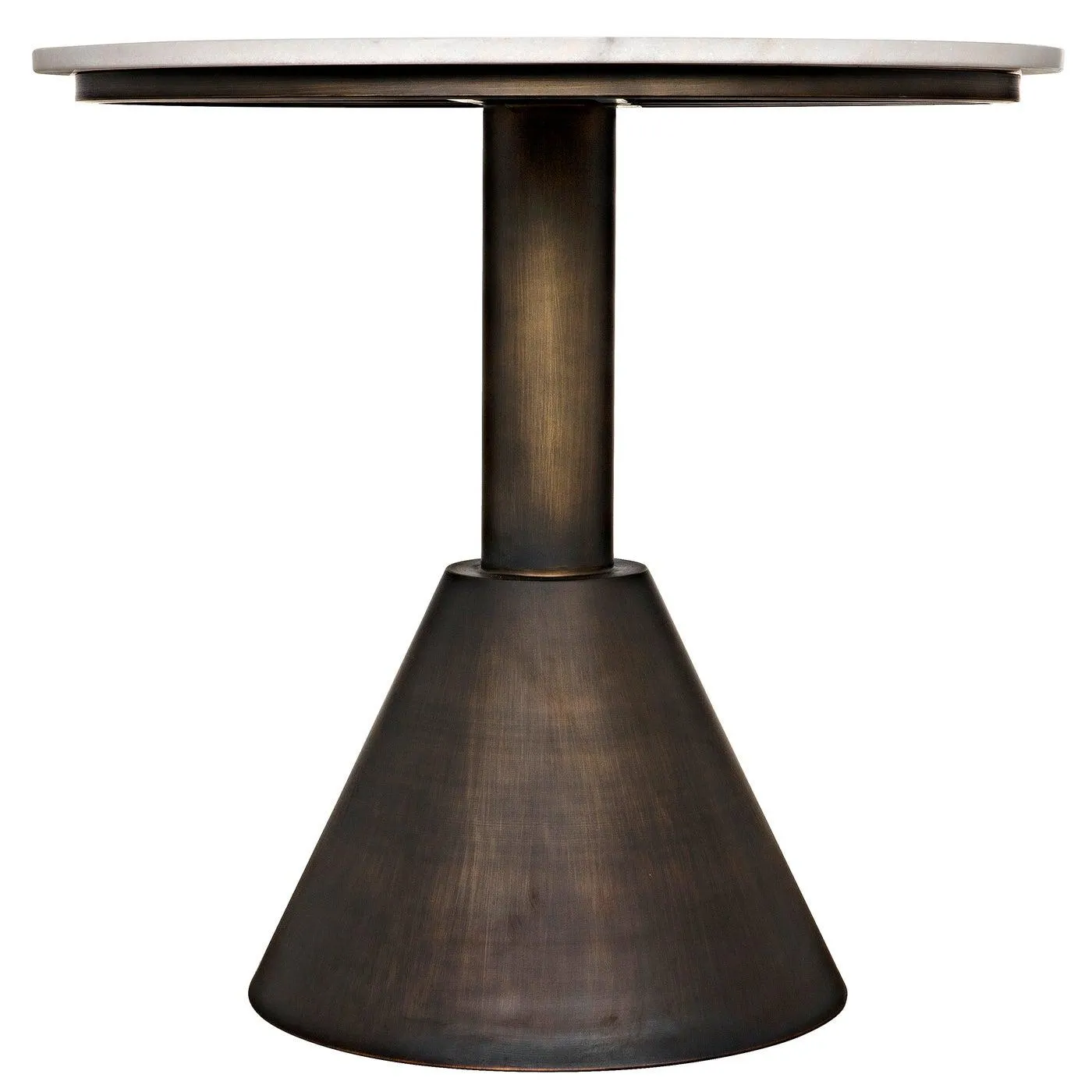 Joseph Side Table, Aged Brass