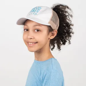 Kid's Good Vibes Only Mesh Back Ponyflo® Cap