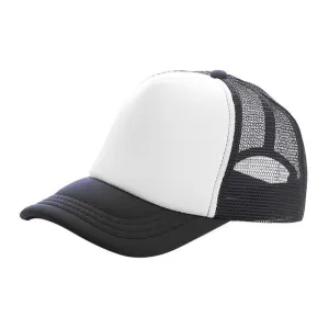Kids Summer Hat - White Black
