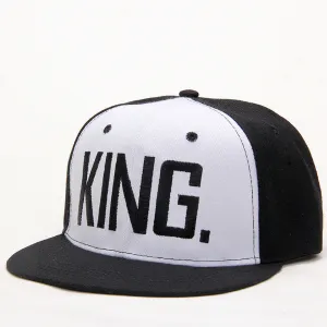 KING Baseball Cap - BLACK & WHITE