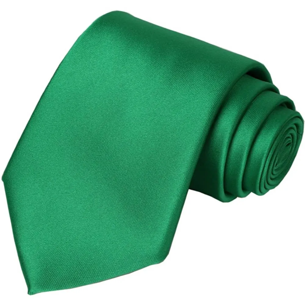 KissTies Solid Satin Tie Pure Color Necktie Mens Ties   Gift Box | Multiple Colors