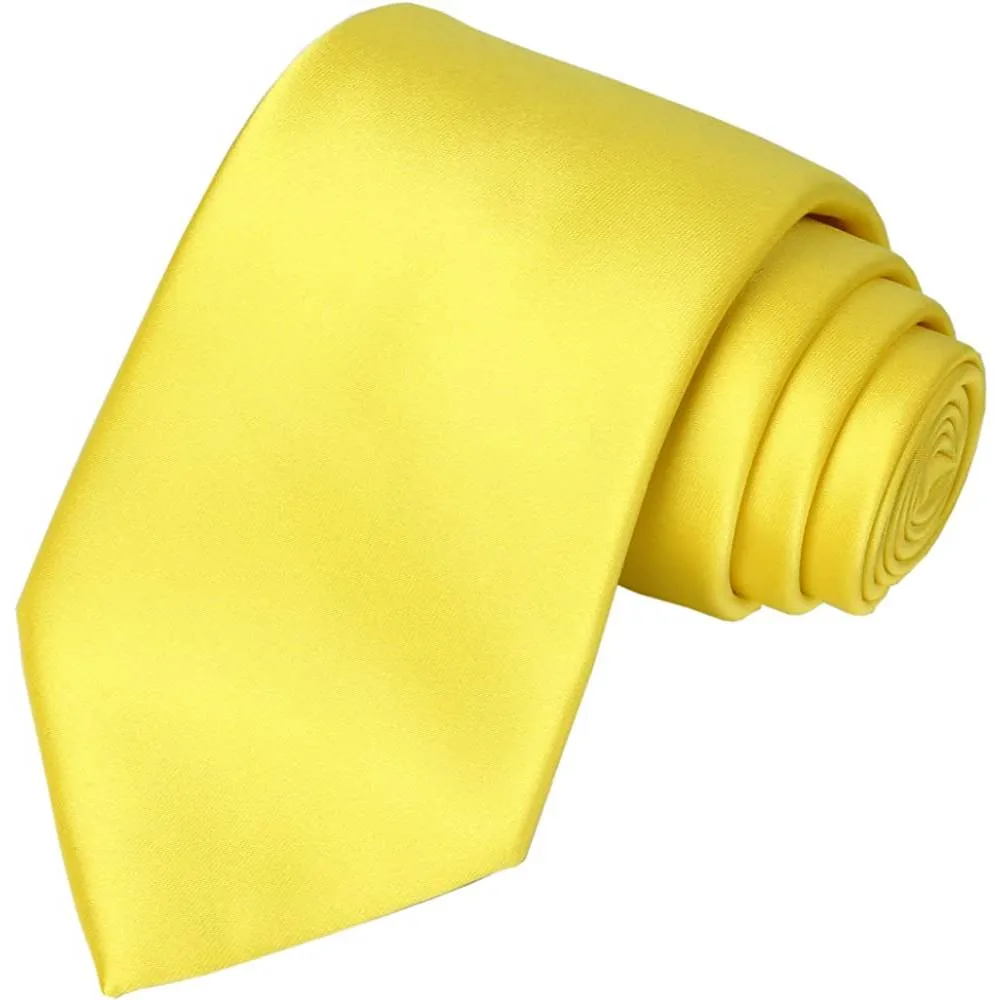 KissTies Solid Satin Tie Pure Color Necktie Mens Ties   Gift Box | Multiple Colors