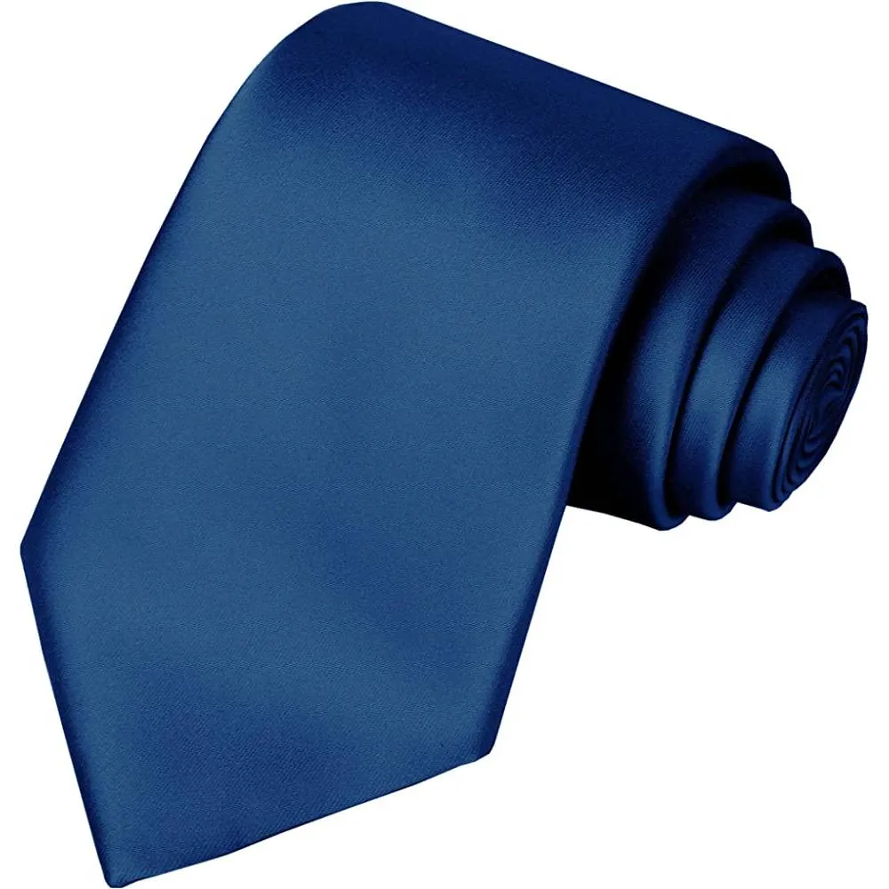 KissTies Solid Satin Tie Pure Color Necktie Mens Ties   Gift Box | Multiple Colors