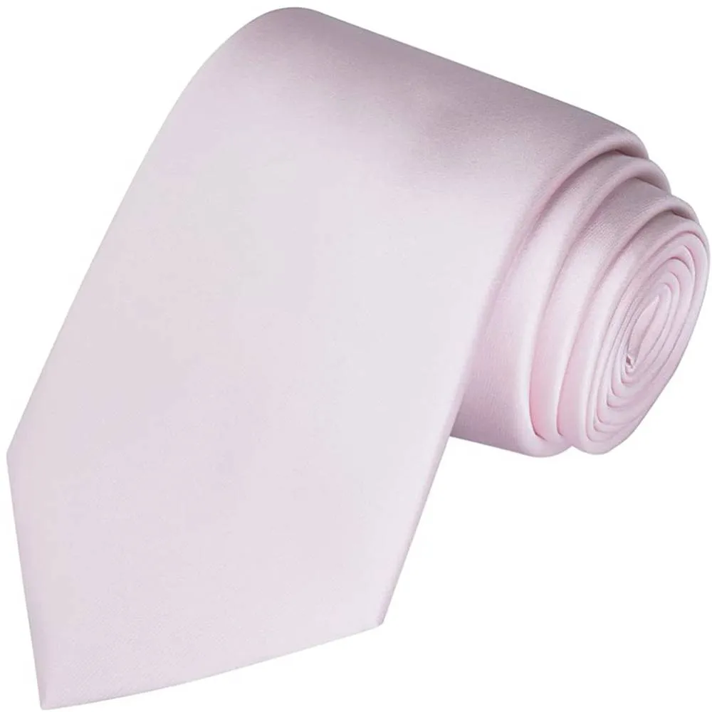 KissTies Solid Satin Tie Pure Color Necktie Mens Ties   Gift Box | Multiple Colors