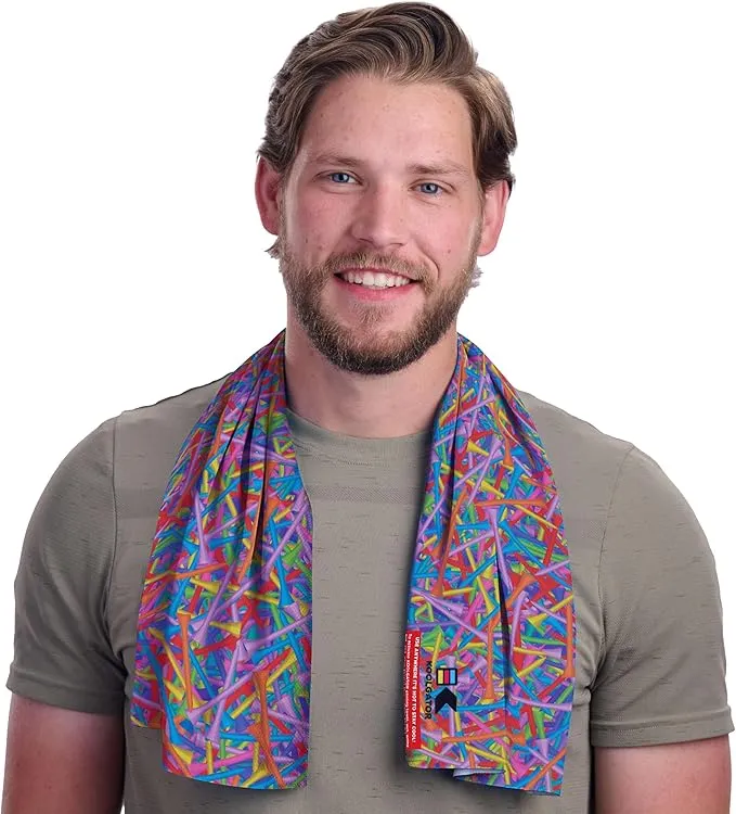 KOOLGATOR SPF 30 Cooling Towel for Face & Neck - Cooling Towels for Sports, Athletes, Gym, and Hot Weather - Men, Women & Kids