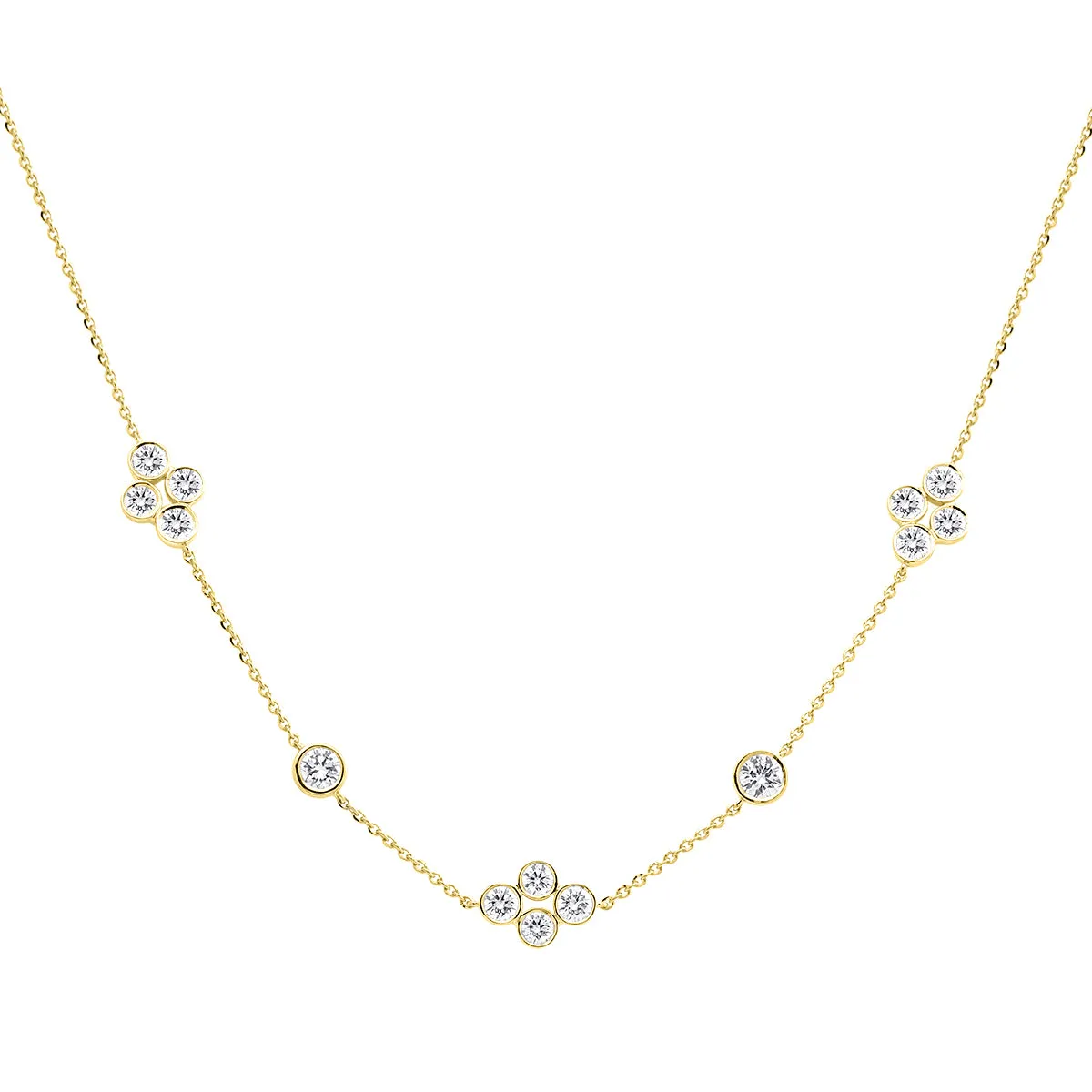 LAB GROWN Diamond Station Necklace
