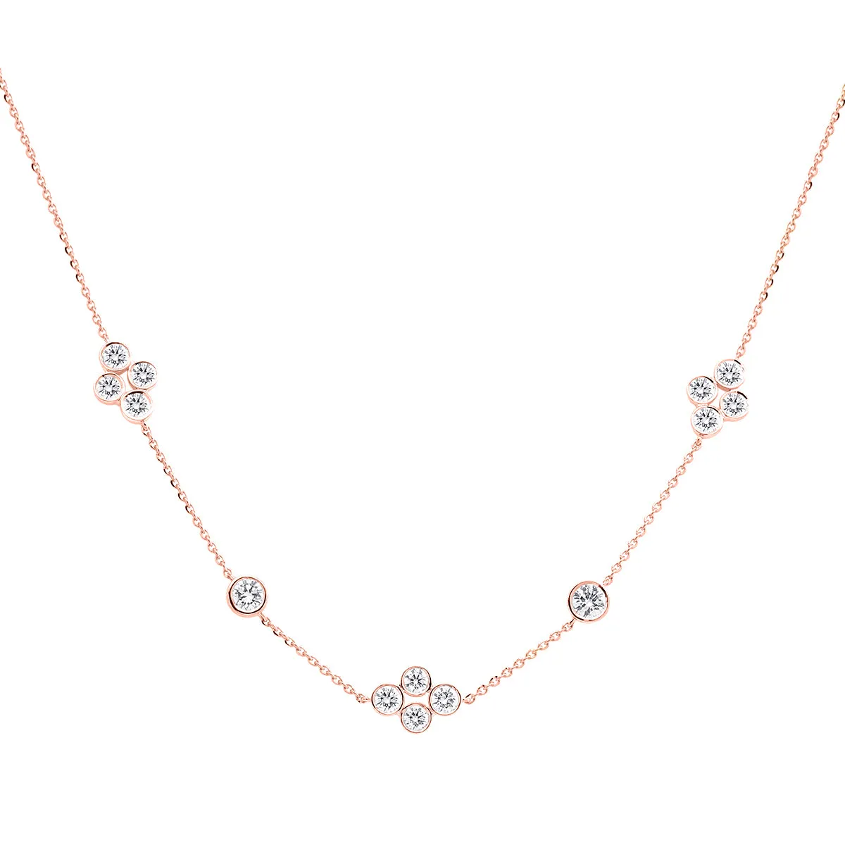 LAB GROWN Diamond Station Necklace