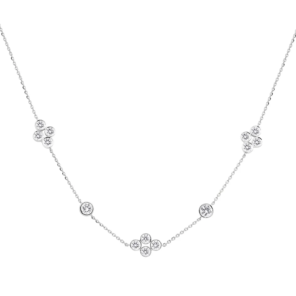 LAB GROWN Diamond Station Necklace
