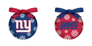 LED Boxed Ornament Set of 6, New York Giants,3ot3820