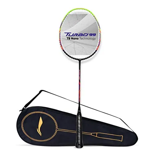 Li-Ning Turbo 99 Strung Carbon Fibre Racket With Free Full Cover