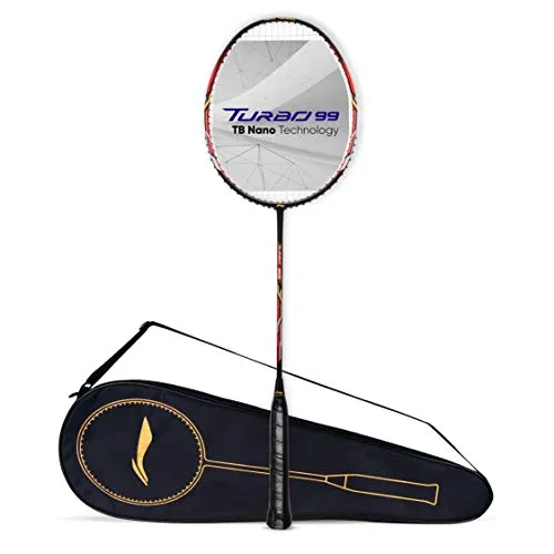 Li-Ning Turbo 99 Strung Carbon Fibre Racket With Free Full Cover