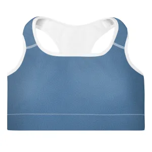 Life League Gear - "Blue Coral" - (White Trim) Women's Padded Sports Bra / Dive Top