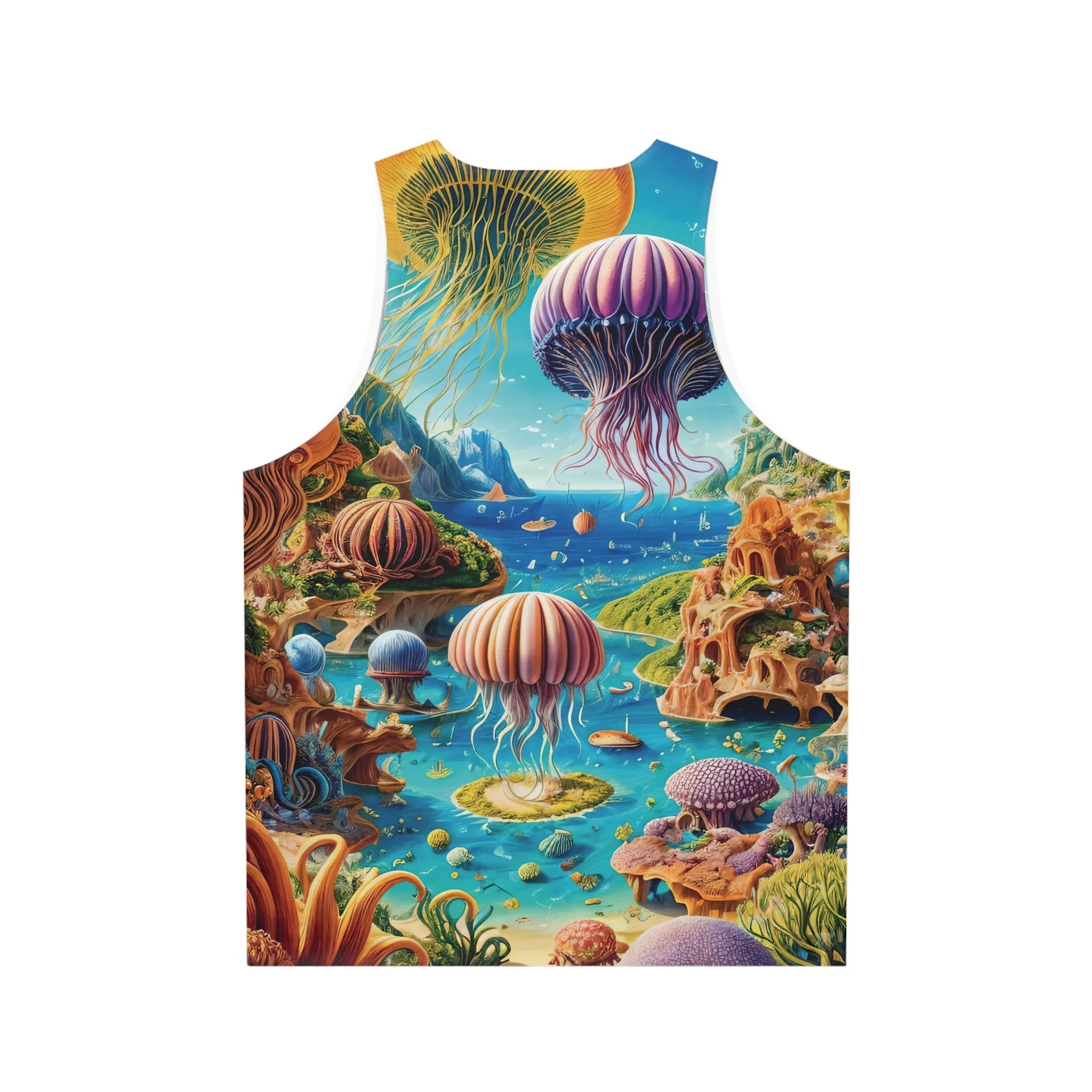 Light Tank Top - Aqua Fantasia