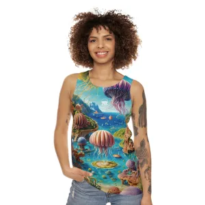 Light Tank Top - Aqua Fantasia