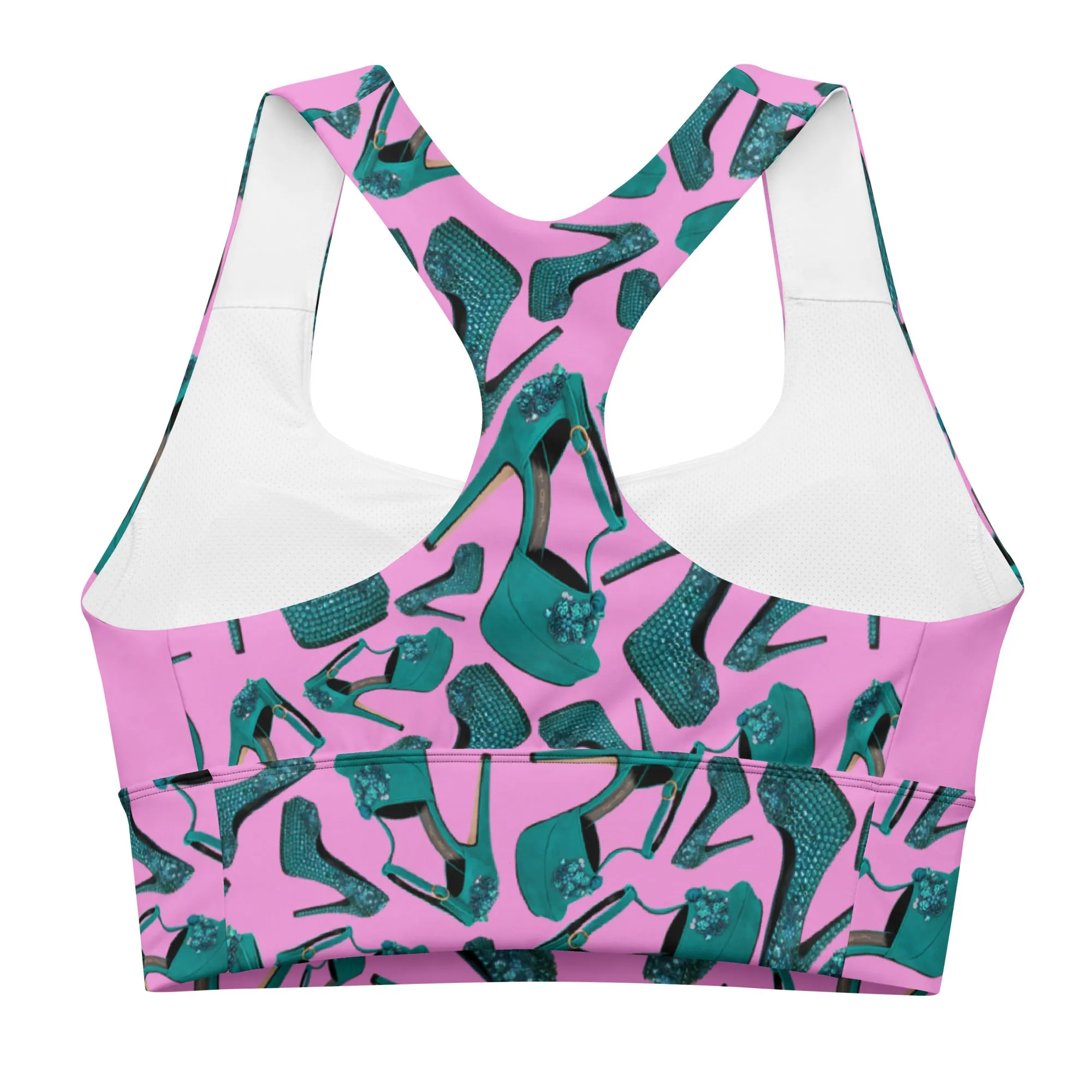 Longline sports bra 'Always busy'