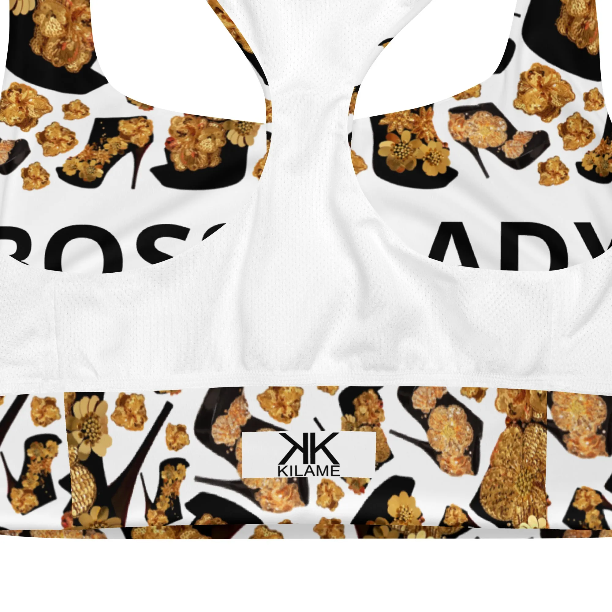 Longline sports bra 'Boss Lady'