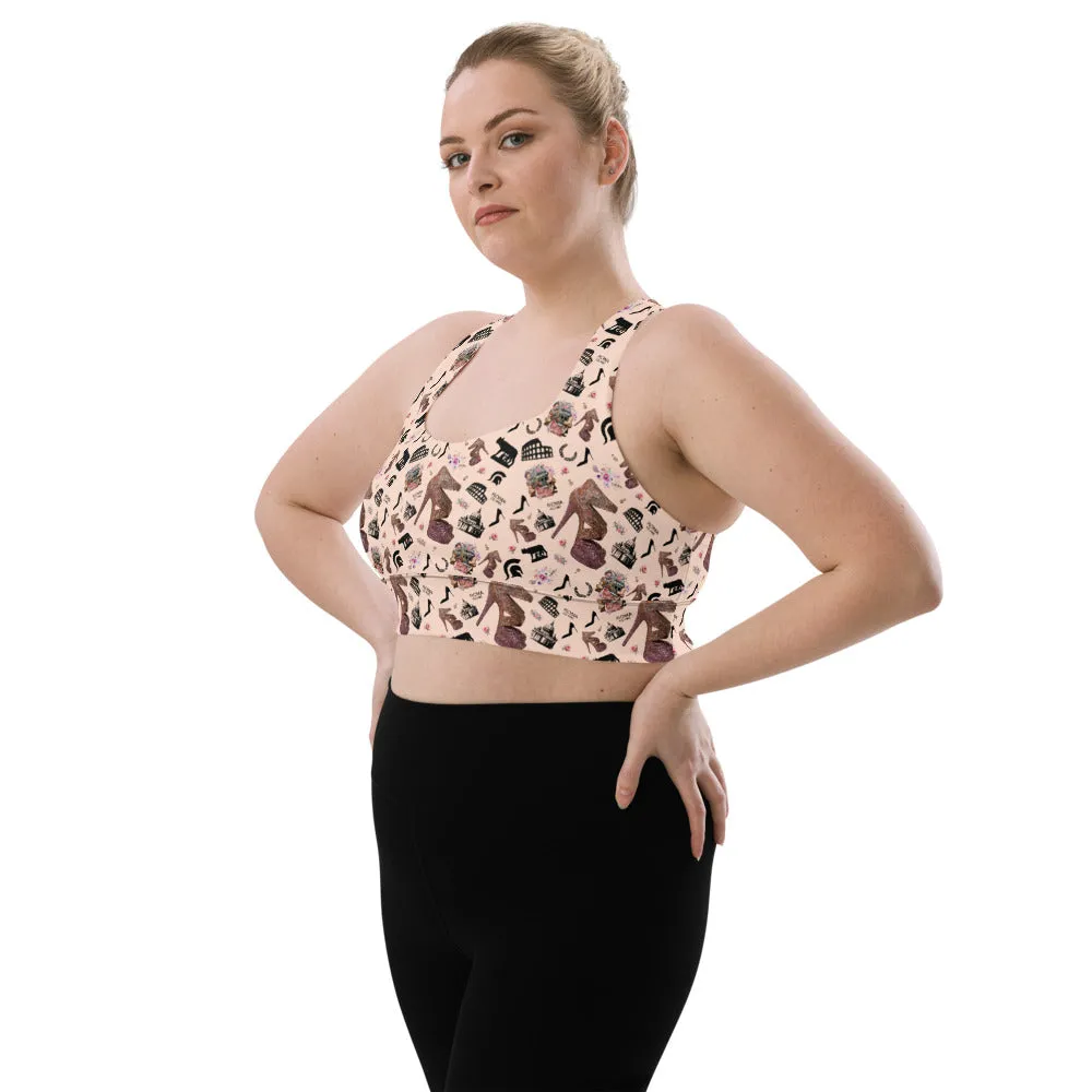 Longline sports bra Fiola 'Quanto sei bella'
