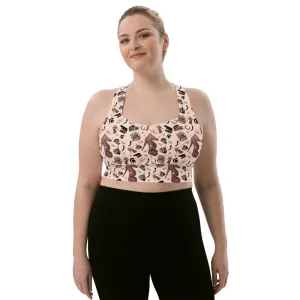 Longline sports bra Fiola 'Quanto sei bella'