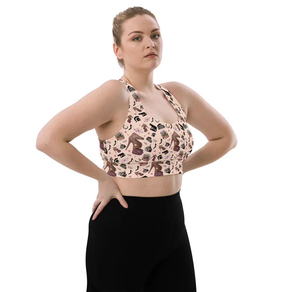 Longline sports bra Fiola 'Quanto sei bella'