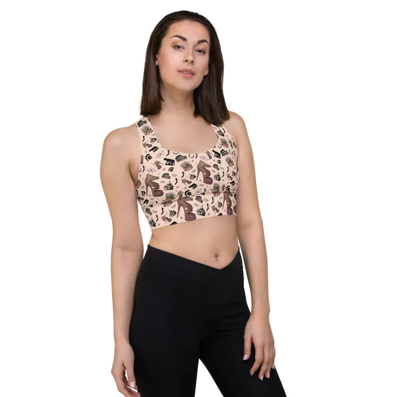 Longline sports bra Fiola 'Quanto sei bella'