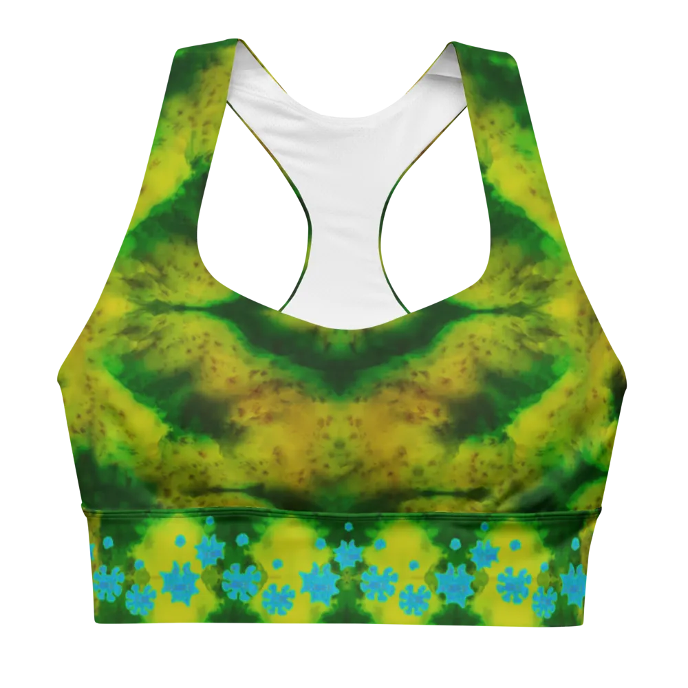 Longline Sports Bra (Her/Muliebris)(Grail Flower Dapple) RJSTH@Fabric#10 RJSTHs2021 RJS