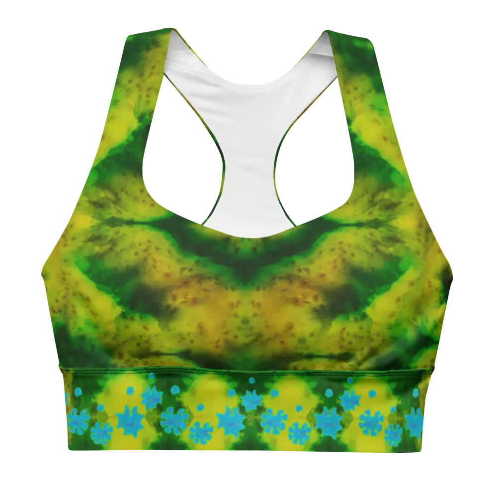 Longline Sports Bra (Her/Muliebris)(Grail Flower Dapple) RJSTH@Fabric#10 RJSTHs2021 RJS