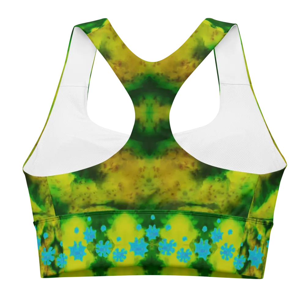 Longline Sports Bra (Her/Muliebris)(Grail Flower Dapple) RJSTH@Fabric#10 RJSTHs2021 RJS
