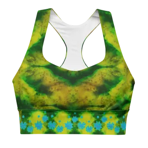 Longline Sports Bra (Her/Muliebris)(Grail Flower Dapple) RJSTH@Fabric#10 RJSTHs2021 RJS