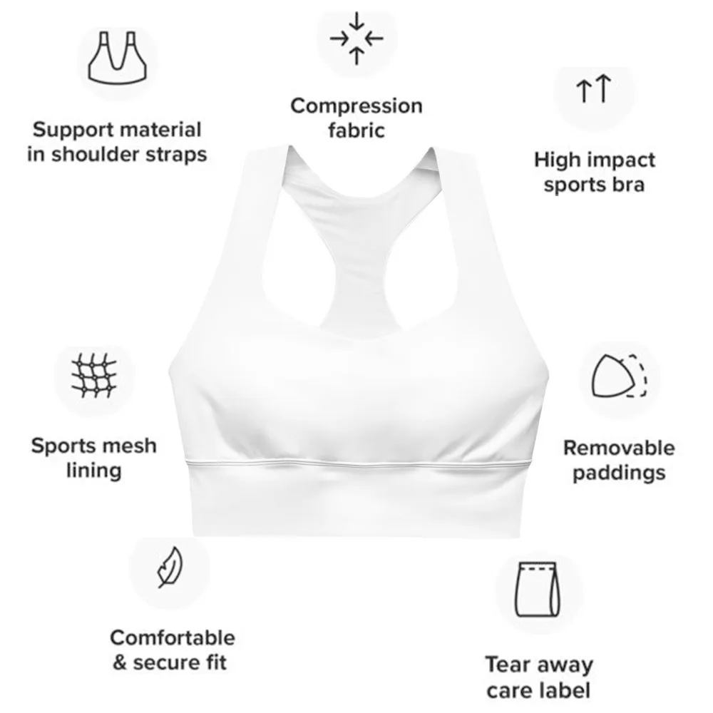 Longline Sports Bra (Her/Muliebris)(Grail Flower Dapple) RJSTH@Fabric#11 RJSTHs2021 RJS
