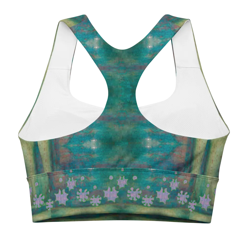 Longline Sports Bra (Her/Muliebris)(Grail Flower Dapple) RJSTH@Fabric#4 RJSTHs2021 RJS