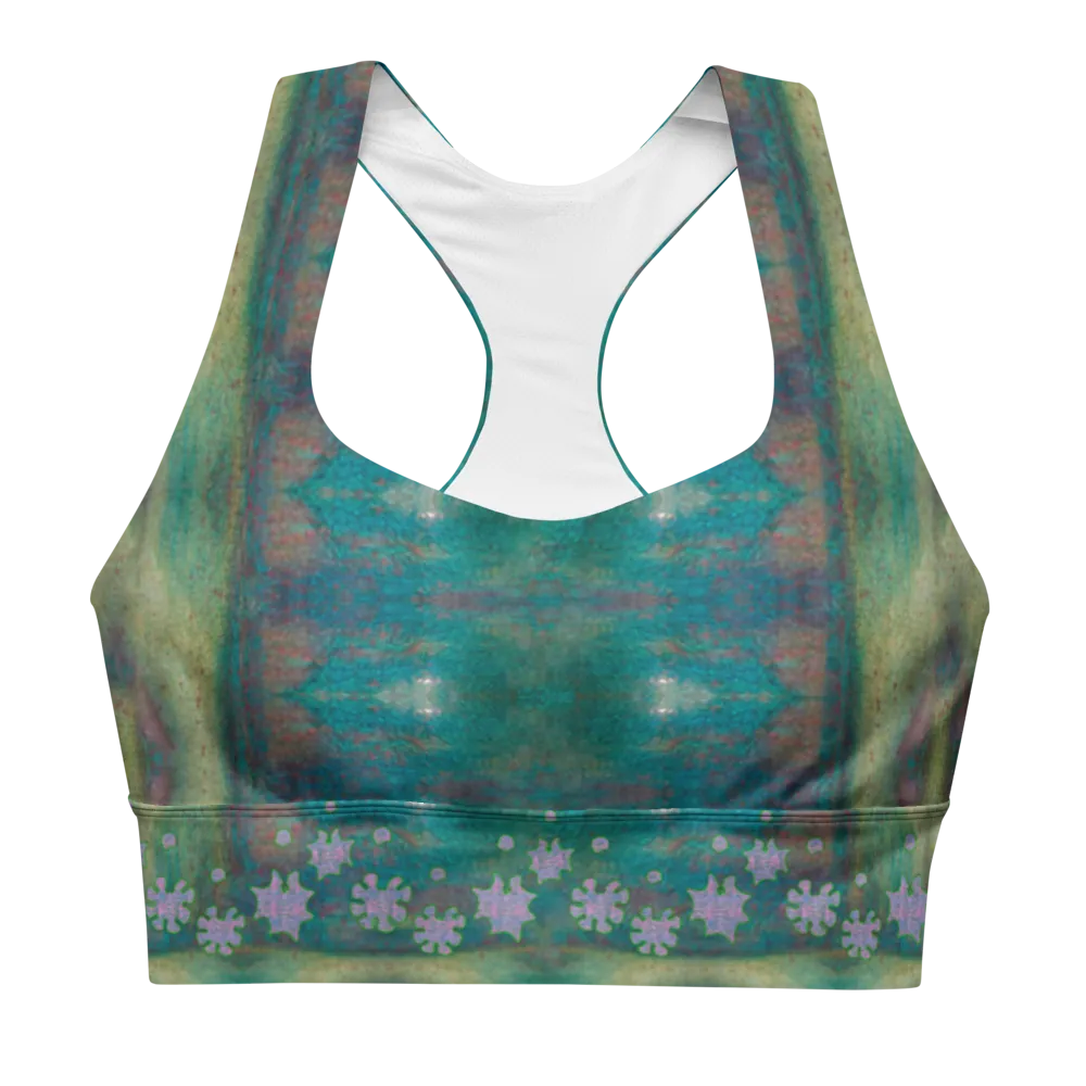 Longline Sports Bra (Her/Muliebris)(Grail Flower Dapple) RJSTH@Fabric#4 RJSTHs2021 RJS