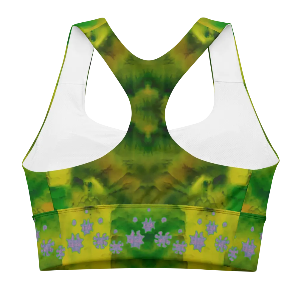 Longline Sports Bra (Her/Muliebris)(Grail Flower Dapple) RJSTH@Fabric#5 RJSTHs2021 RJS