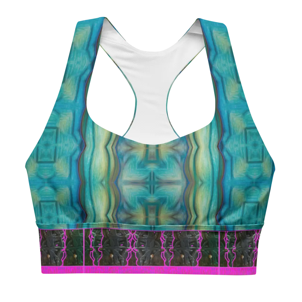 Longline Sports Bra (Her/Muliebris)(Tree Link Stripe) RJSTH@Fabric#9 RJSTHs2021 RJS
