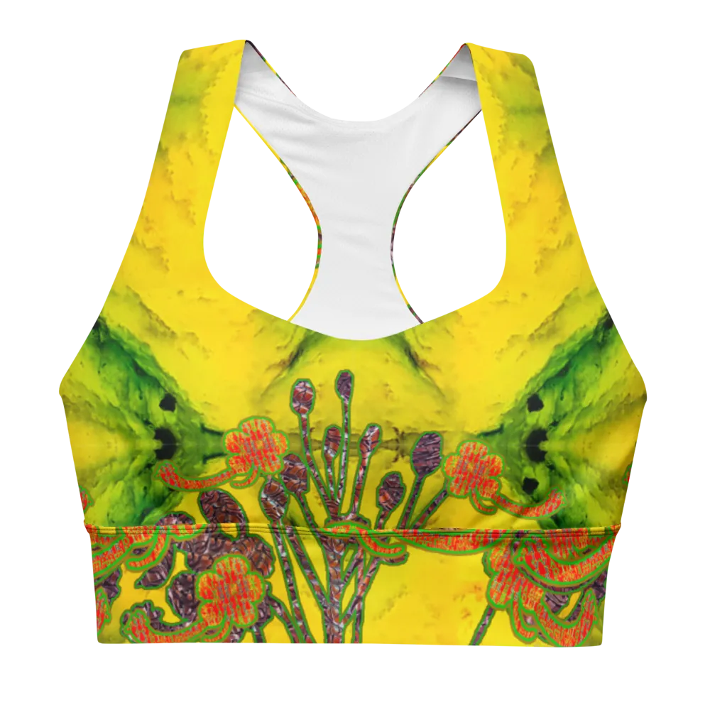 Longline Sports Bra (Her/Muliebris)(Windsong Flower) RJSTH@Fabric#1 RJSTHs2021 RJS