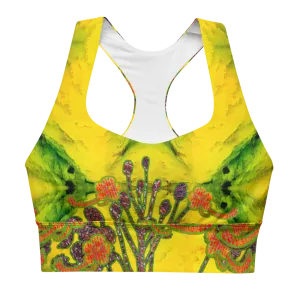 Longline Sports Bra (Her/Muliebris)(Windsong Flower) RJSTH@Fabric#1 RJSTHs2021 RJS