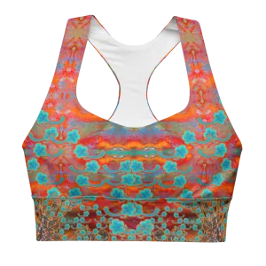 Longline Sports Bra (Her/Muliebris)(Windsong Flower) RJSTH@Fabric#12 RJSTHs2021 RJS