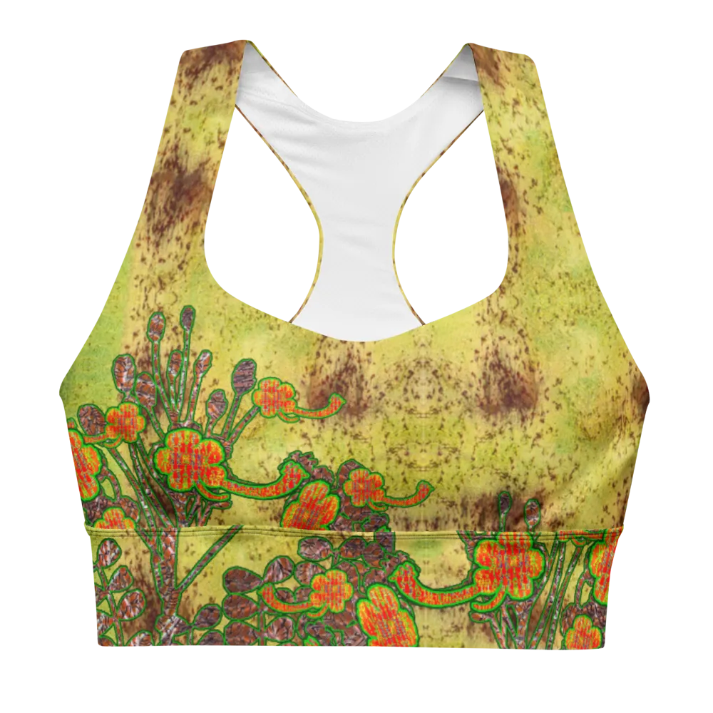 Longline Sports Bra (Her/Muliebris)(Windsong Flower) RJSTH@Fabric#2 RJSTHs2021 RJS
