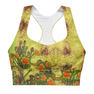 Longline Sports Bra (Her/Muliebris)(Windsong Flower) RJSTH@Fabric#2 RJSTHs2021 RJS