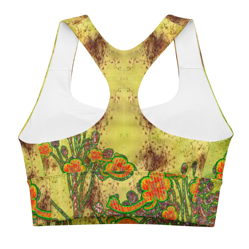 Longline Sports Bra (Her/Muliebris)(Windsong Flower) RJSTH@Fabric#2 RJSTHs2021 RJS