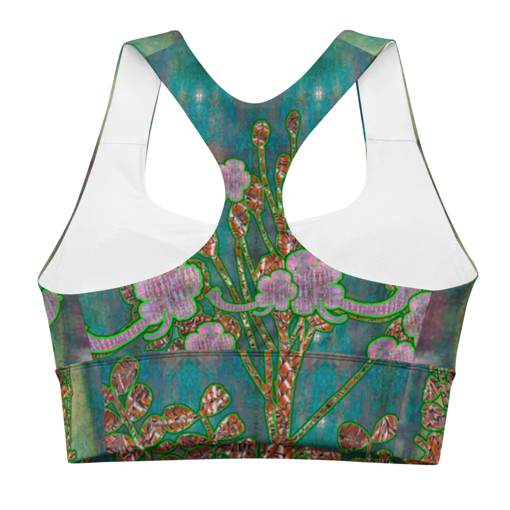 Longline Sports Bra (Her/Muliebris)(Windsong Flower) RJSTH@Fabric#4 RJSTHs2021 RJS