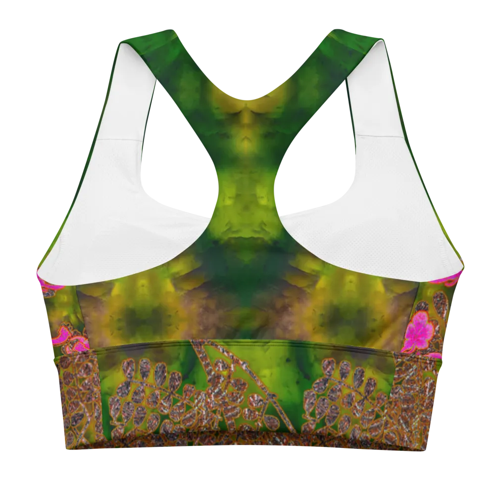 Longline Sports Bra (Her/Muliebris)(Windsong Flower) RJSTH@Fabric#7 RJSTHs2021 RJS