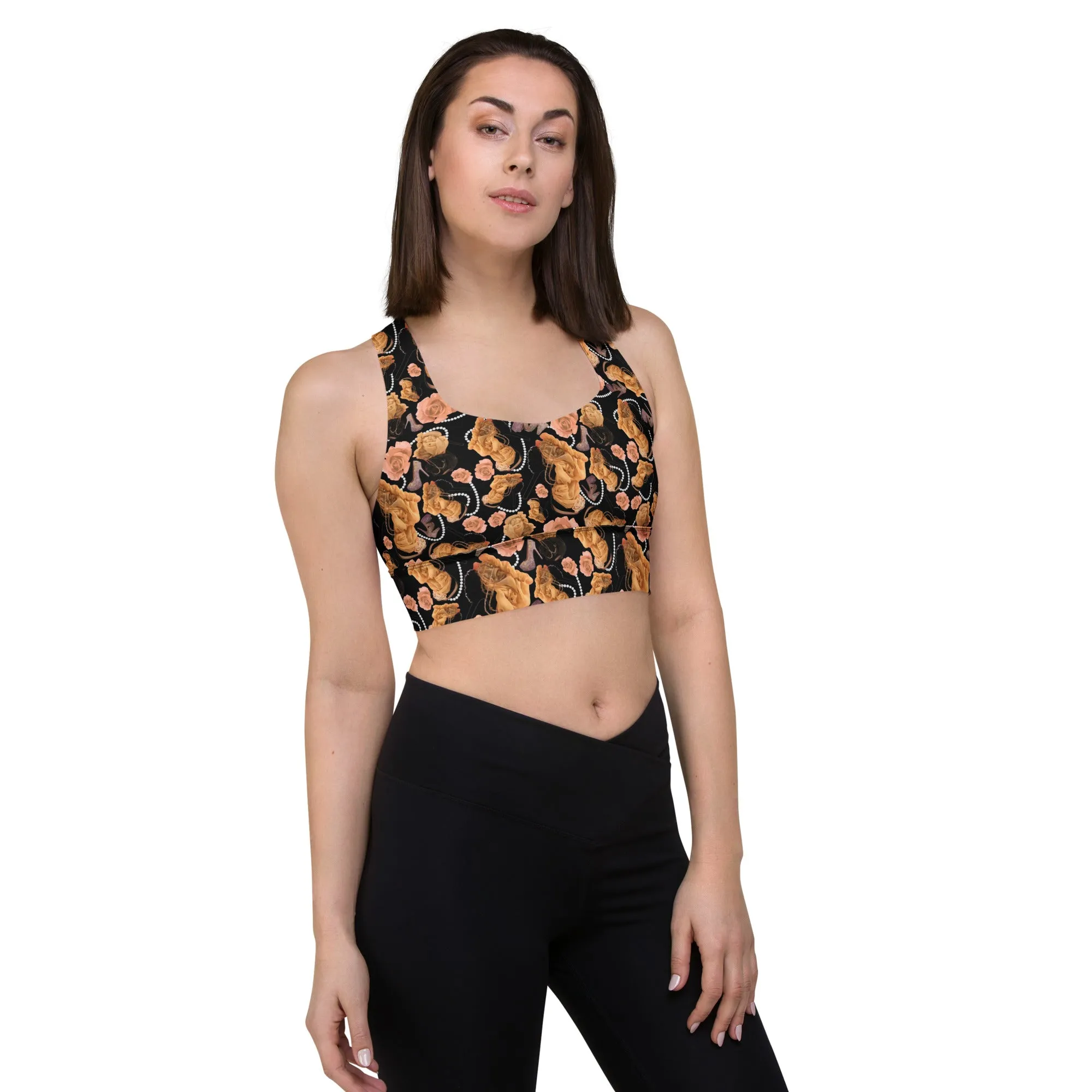 Longline sports bra 'Roma Couture'