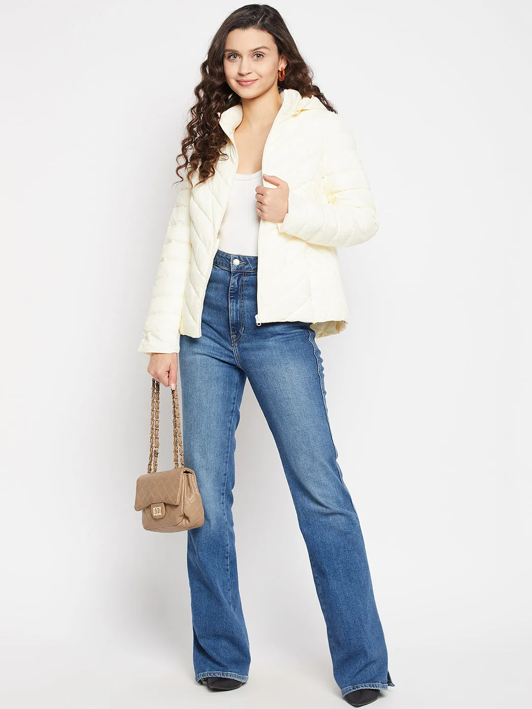 Madame Off-White Quilted Jacket
