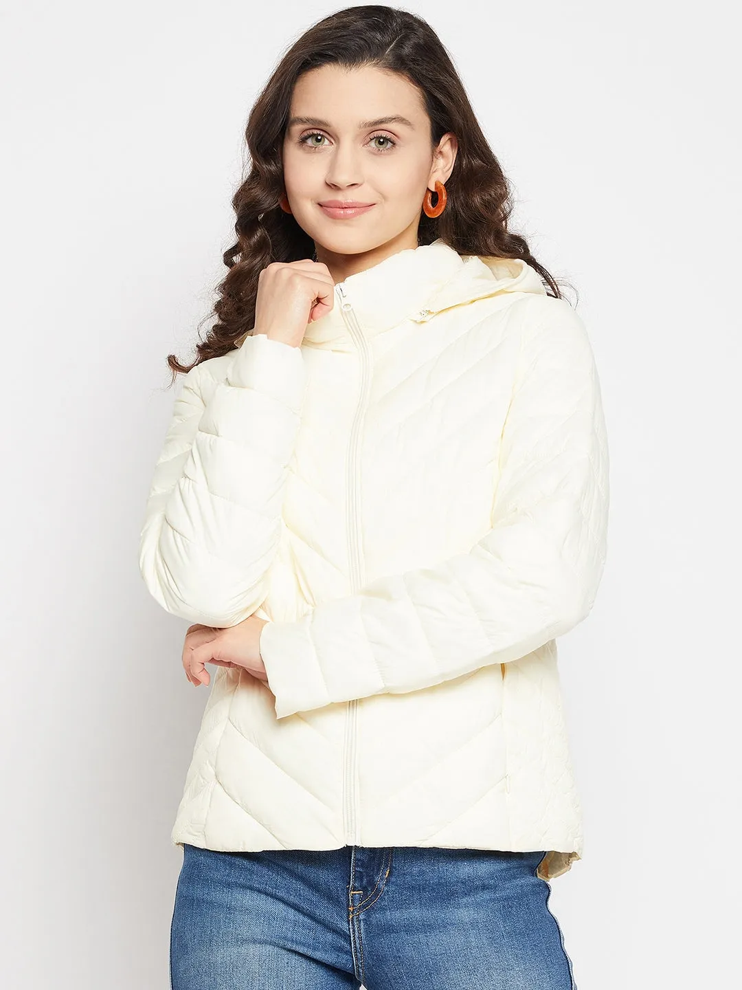 Madame Off-White Quilted Jacket